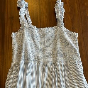 J CREW MIDI SUN DRESS WITH PRAIRIE VIBE LINED AND COTTON